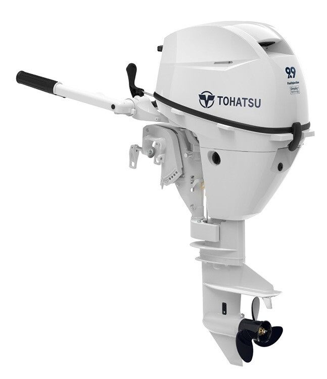 Tohatsu 9.9Hp Uzun Şaft Manuel Yeni Seri Deniz Motoru Beyaz