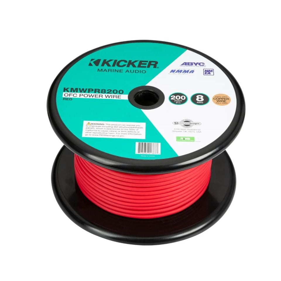Deniz 8AWG Kırmızı Güç Kablosu - 200ft