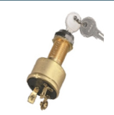 Kontak Marş Anahtarı, 12V/15A, Pirinç