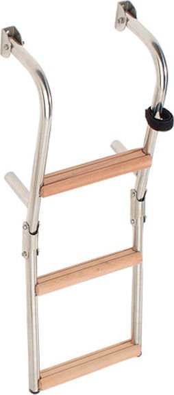 Katlanabilir Merdiven Ahşap  4 basamak 26x96cm