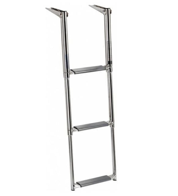 Paslanmaz Teleskopik Merdiven 4 Basamak 110cm