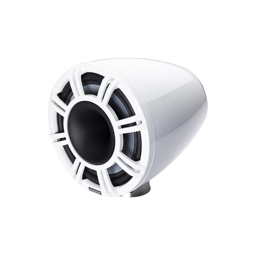 Kicker KM Marine 280 mm Korna Tipi Hoparlör Sistemi Beyaz Led Işıklı