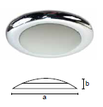 ABS GÖVDE KROMAJ TAVAN LAMBASI led 12v