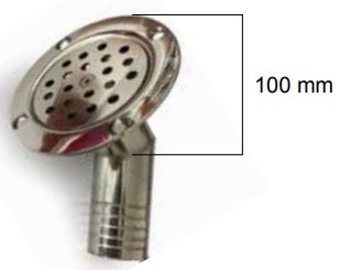 Güverte Taban Süzgeci 30° Ø32mm cr-ni