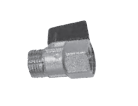 Mini Küresel Vana 3/8'' Krome
