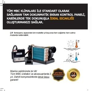 DC 12V - 24V MBC Marine Klima 7000 - 12000 BTU