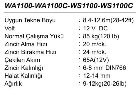 WA1100 Dik Irgat 8mm 12V