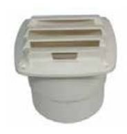 Plastik Havalandırma Hortum Çıkışı Ø 75mm 86x86mm