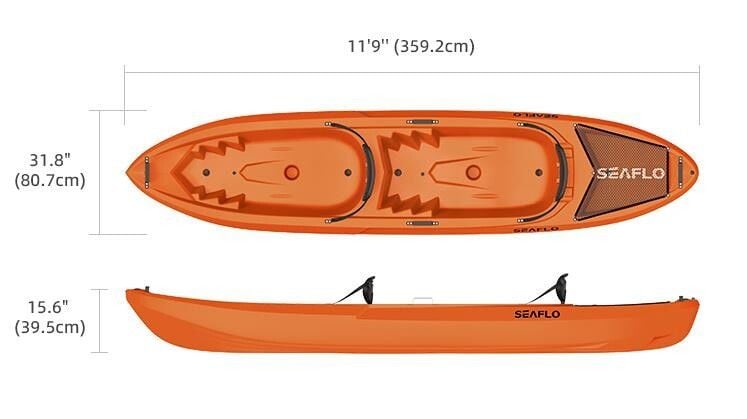 Seaflo Tekapo 11.8 Sarı Çift Kişilik Kano