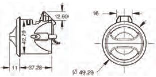 Dolap Kulbu Çevirmeli Çap: 50 mm