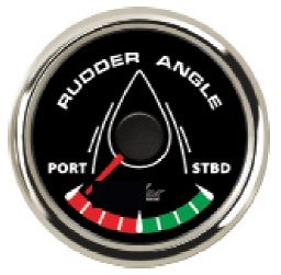 Dümen Açı Göstergesi 12/24V Çap 52mm Siyah