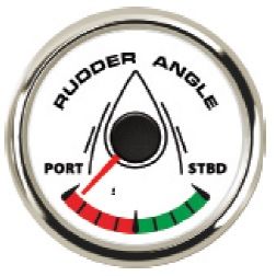 Dümen Açı Göstergesi 12/24V Çap 52mm Beyaz