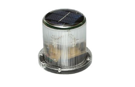 Solar Panelli Tepe Lambası Led Yeşil