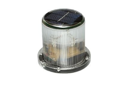 Solar Panelli Tepe Lambası Led Yeşil