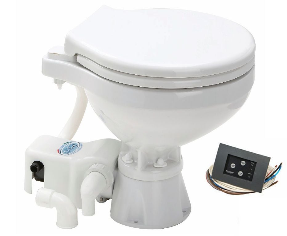 Matromarine Elektrikli Sessiz Tuvalet Büyük Taş 24 V