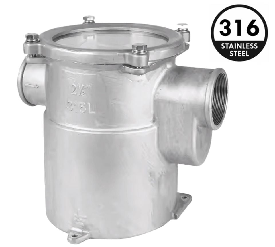 Krom Deniz Suyu Filtresi Yandan Yandan 4“