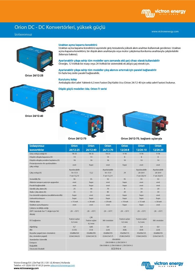 Orion-Tr 24/12-5 (60W) İzolesiz