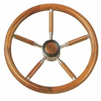 Savoretti T6l Teak Modern Dümen Simidi 50cm