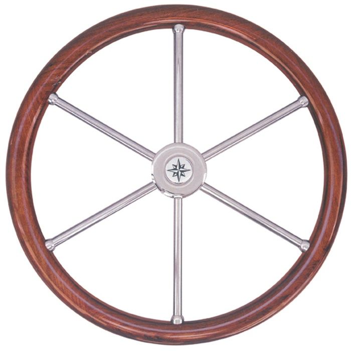 Savoretti T6 IN Modern Teak Dümen Simidi 45cm