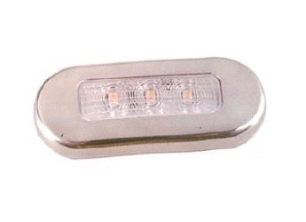 Merdiven Lambası Beyaz 12 V Led Krom Çerçeveli