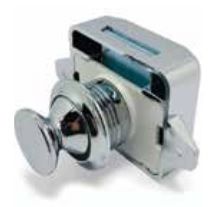 Basmalı Dolap Kilidi Krom Ø23mm