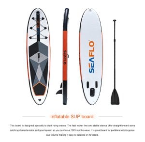 Seaflo Sup Board 305X75X15 Cm Turuncu Kano Full Paket