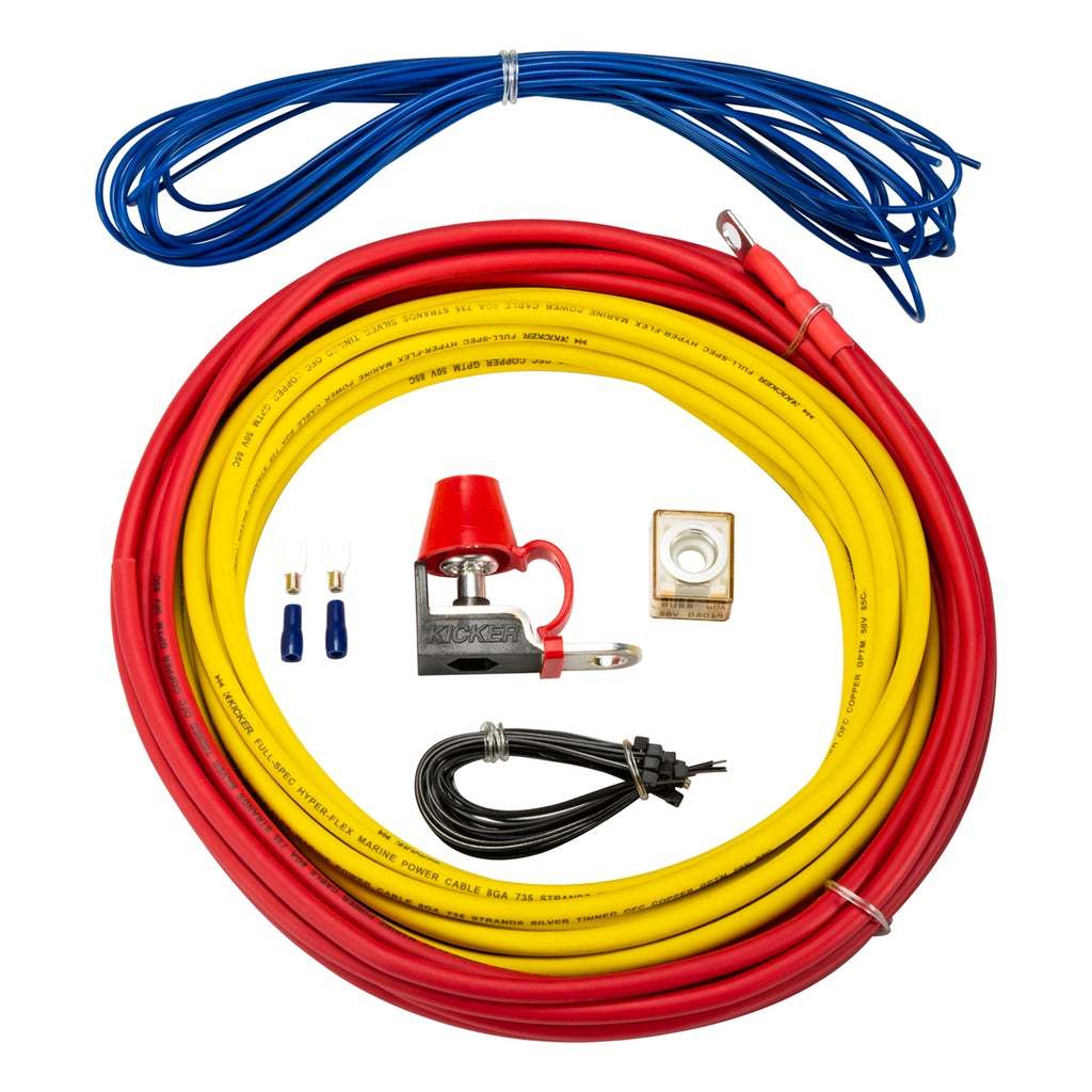 Marine 8AWG Amplifier Power Kit - Tinned OFC