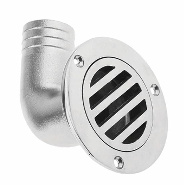 Yer Süzgeci Dirsekli Krom 38mm