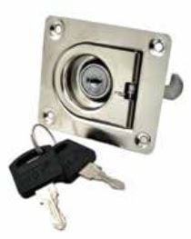 Gömme Kulp Yaylı Kilitli 58x68 mm Cr-Ni