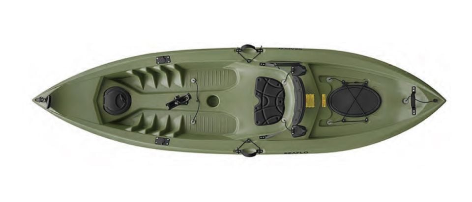 Seaflo Tek Kişilik Balıkçı Kano Yeşil