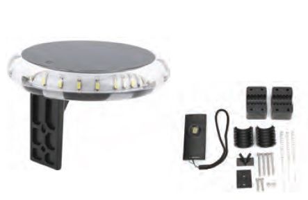 Solar Panelli Led Demir Feneri ve Çakar Kumandalı