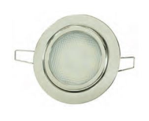 Krom Gömme Spot 24 V Gün Işığı 9 Led Yaylı