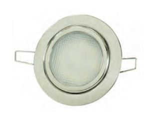 Krom Gömme Spot 24 V Gün Işığı 9 Led Yaylı