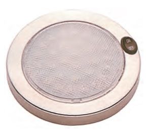 Krom Tavan Lambası 14 cm 12 V 30 Led Gün Işığı