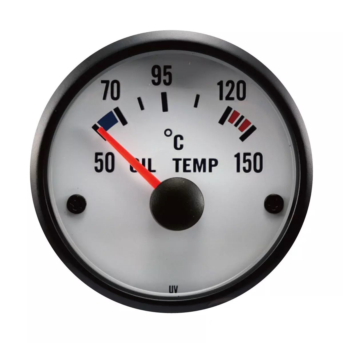 52mm 90 Derece Elektrikli Yağ Sıcaklık Göstergesi Beya Yüz ve Siyah