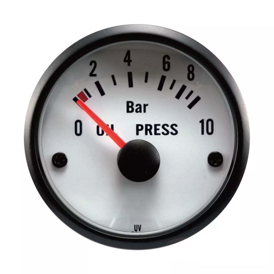 52mm 90 Derece Elektrikli Yağ Basınç Göstergesi / Sensör İle 3 ~ 160 OHM