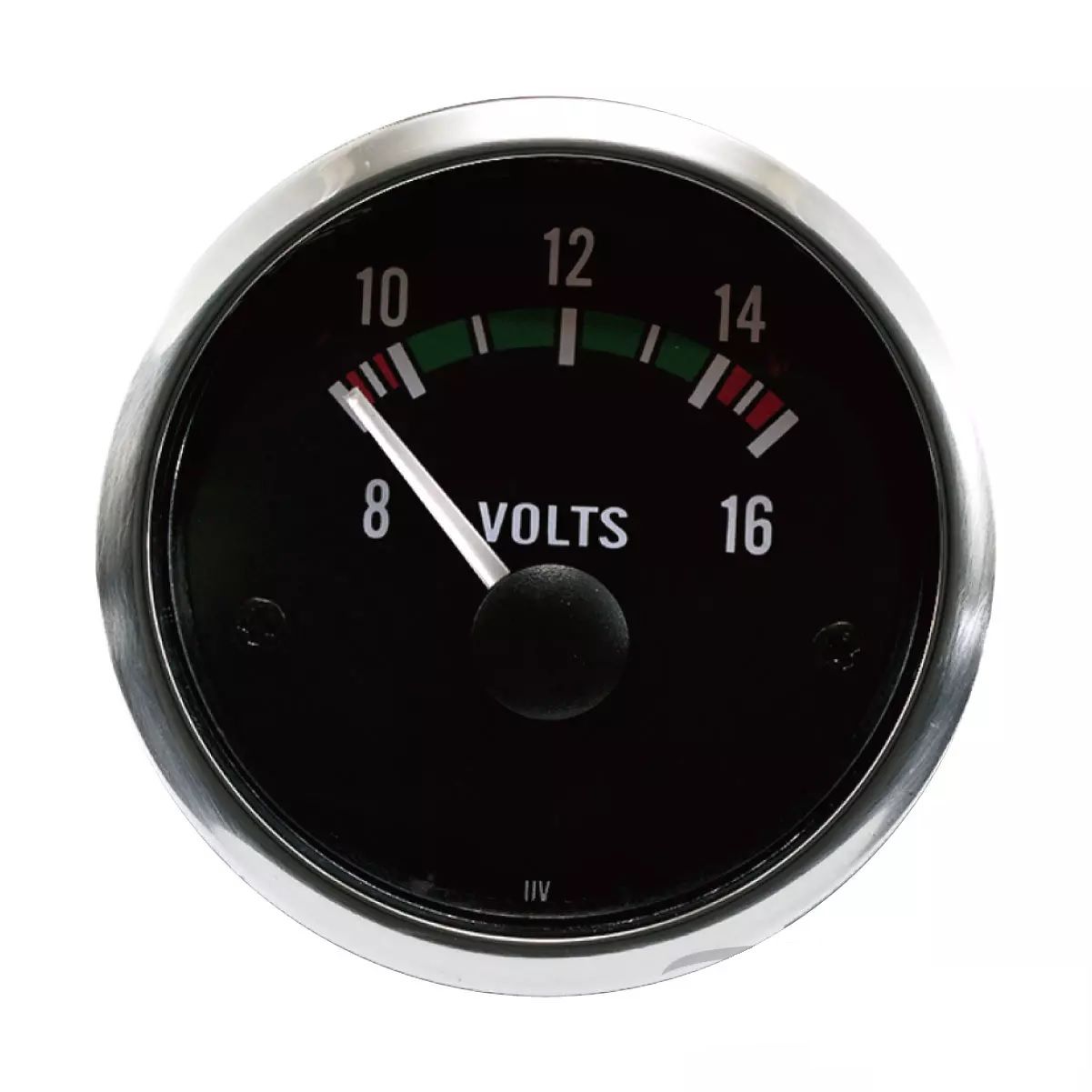 52mm 90 Derece Elektrikli Volt Göstergesi Siyah Yüz