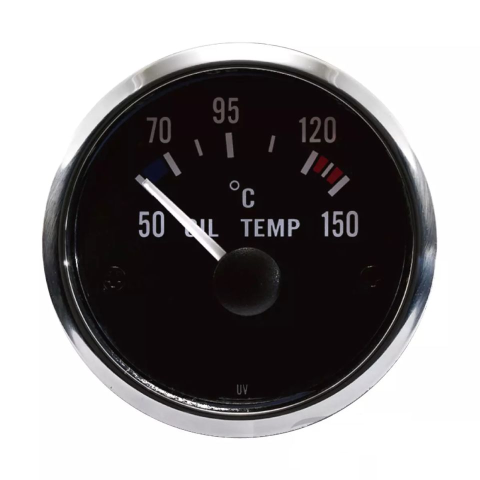  52mm Siyah Yüz 90 Derece Elektrikli Yağ sıcaklık Göstergesi