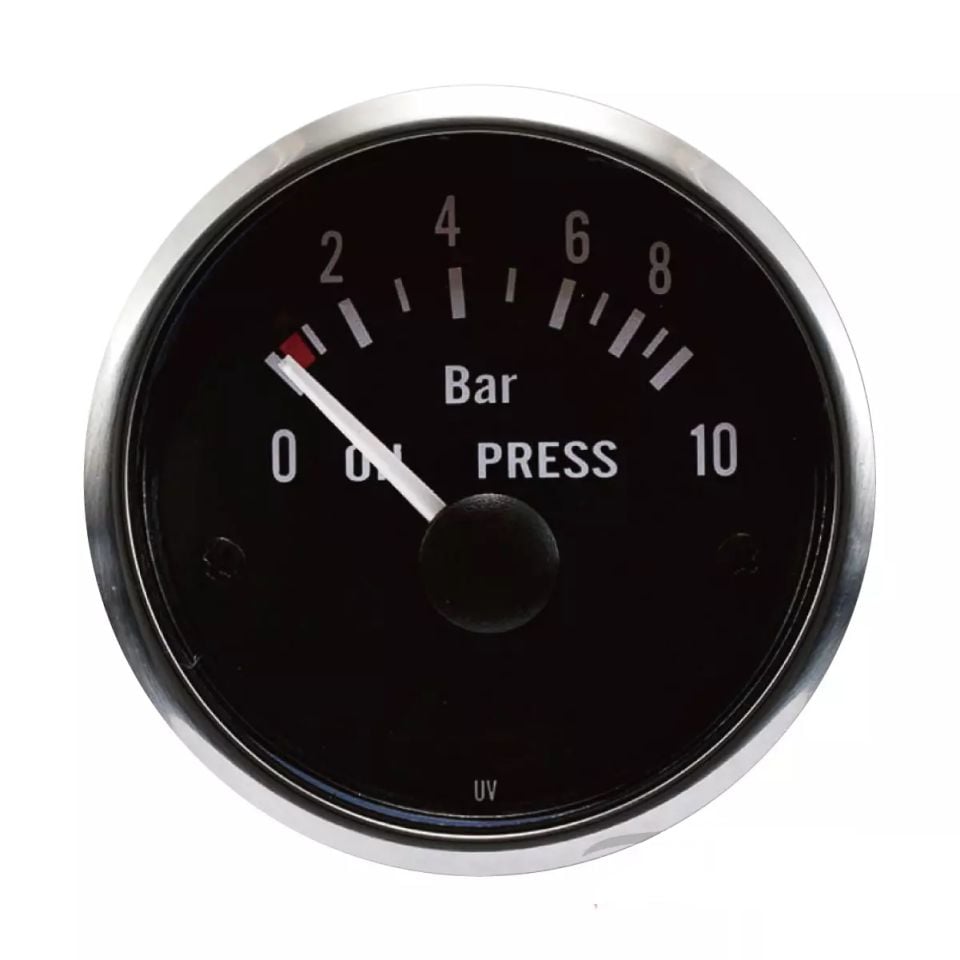 52mm 90 Derece Elektrikli Yağ basınç göstergesi / Sensör İle  3 ~ 160 OHM
