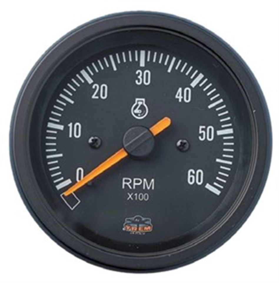 85mm Devir 0-6000 RPM Siyah Yüz ve Siyah Çerçeve