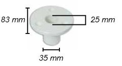 PASARELLA MONTAJ AYAĞI  25MM PLASTİK