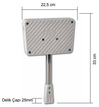 Motor Vardevelaya Montaj Braketi 26x26cm