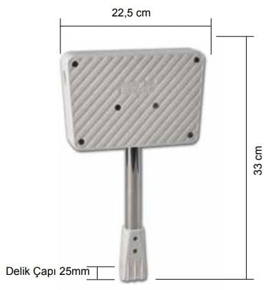 Motor Vardevelaya Montaj Braketi 26x26cm