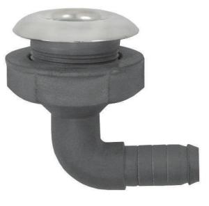 Krom Flanşlı Sintine Çıkışı Direk  1''  İç Ø:28 mm