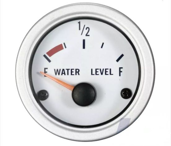 52mm Su seviye göstergesi 240-33Ω Beyaz Yüz ve Beyaz Çerçeve