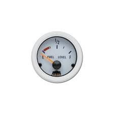 52mm Yakıt Seviyesi Ölçer 240-33Ω Beyaz Yüz ve Beyaz Çerçeve