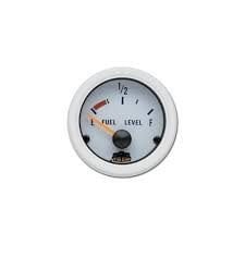 52mm Yakıt Seviyesi Ölçer 240-33Ω Beyaz Yüz ve Beyaz Çerçeve