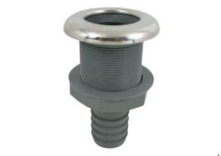 Krom Flanşlı Sintine Çıkışı Direk  3/4''  İç Ø:23 mm