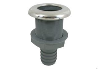 Krom Flanşlı Sintine Çıkışı Direk  1''  İç Ø:23 mm