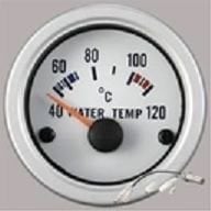 Sensörlü 52mm Yağ Sıcaklık Göstergesi 50-150˚C,  Beyaz yüz ve Beyaz Rim